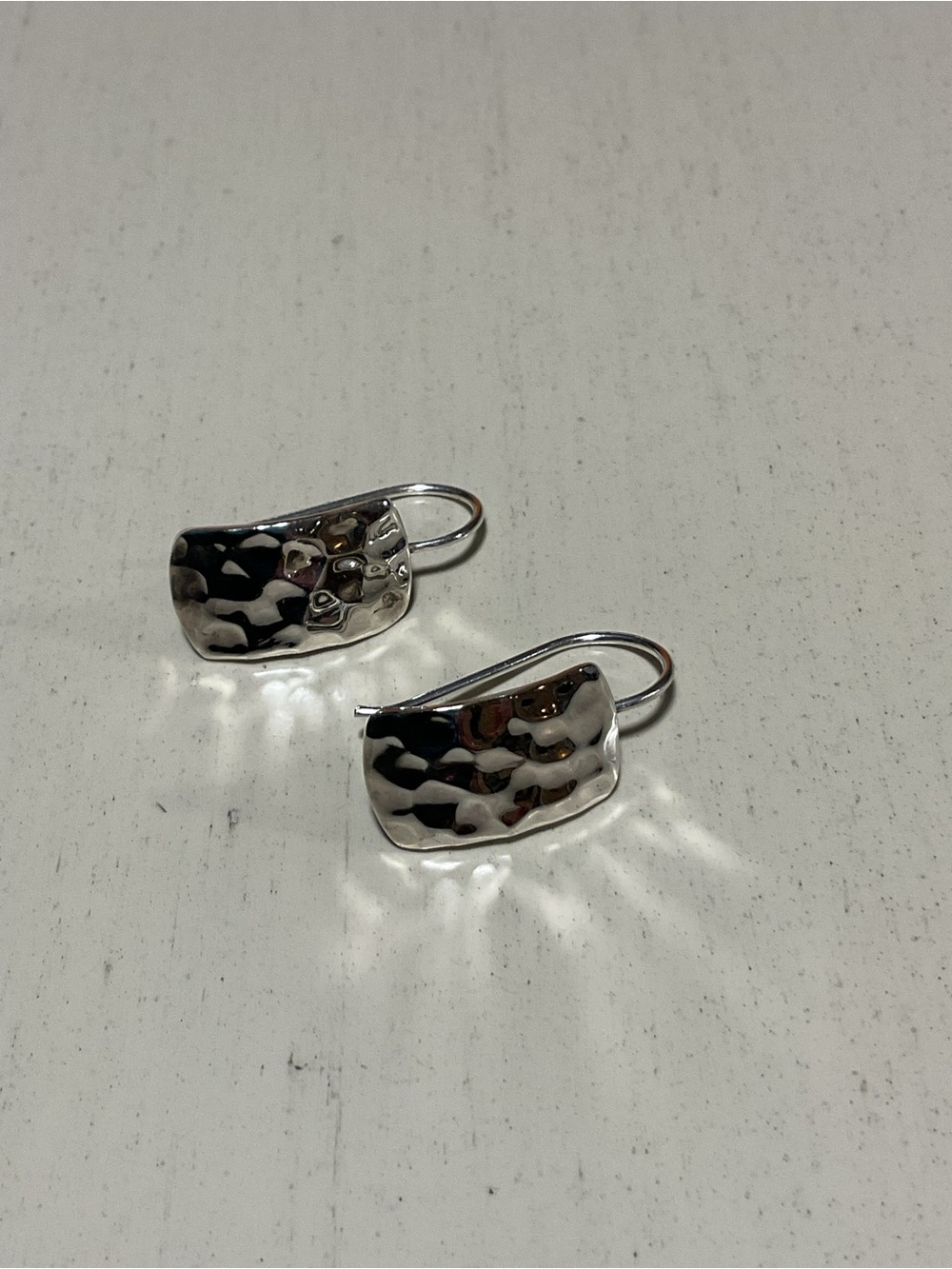 Silpada Hammered Silver Dangle Earrings